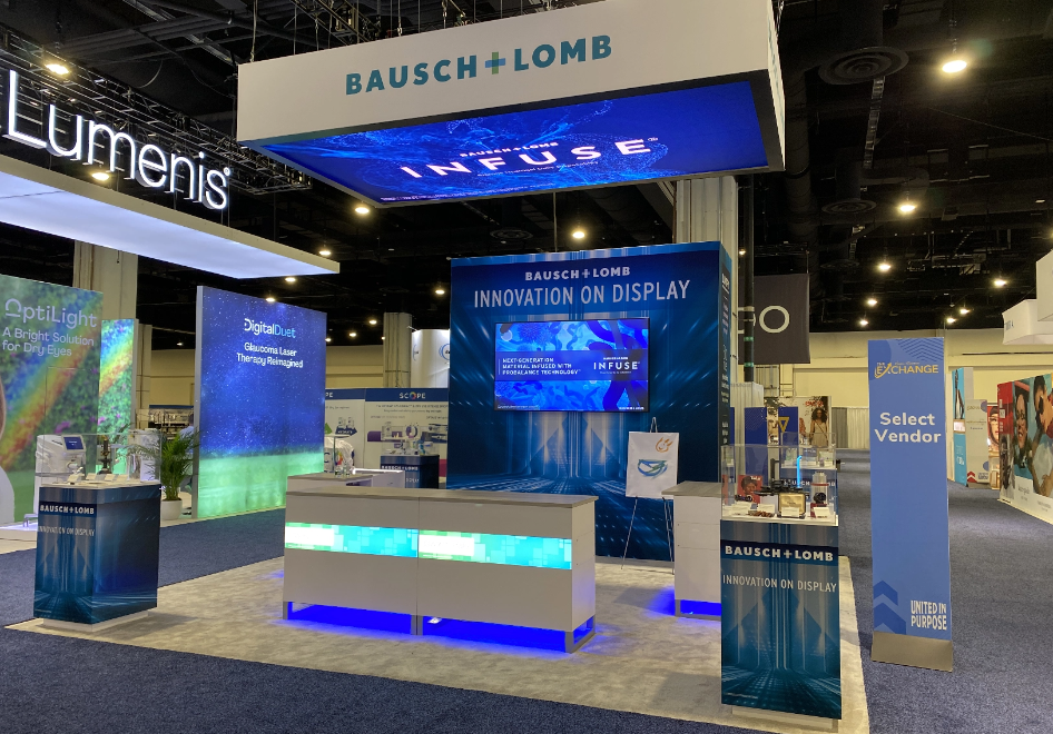 Baush + Lomb display at Vision Source event
